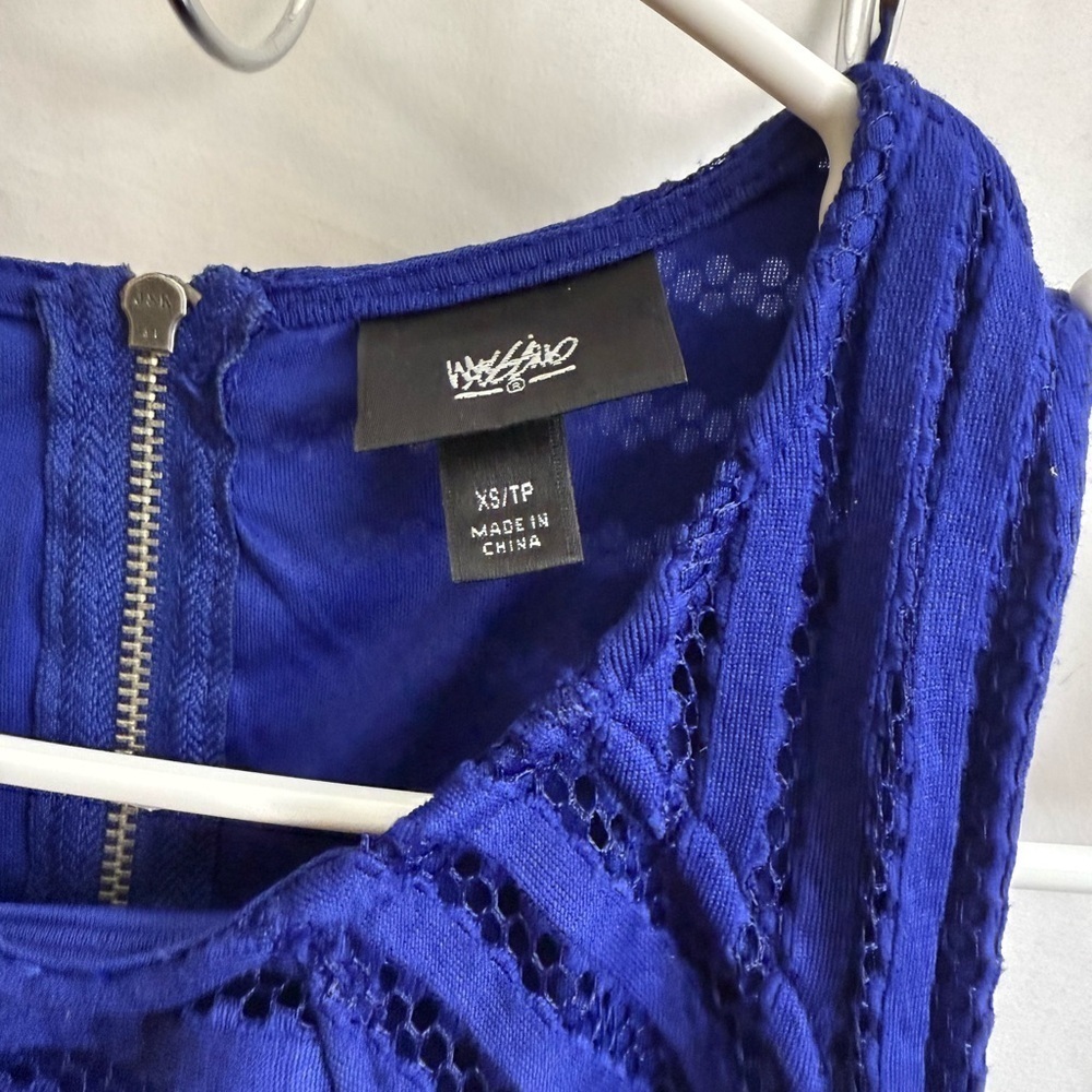 Mossimo Blue Sleeveless Dress Size XS - Picture 3 of 5